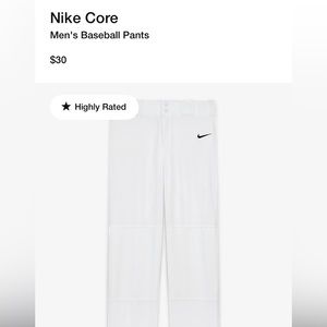 NWT Nike Baseball Pants
